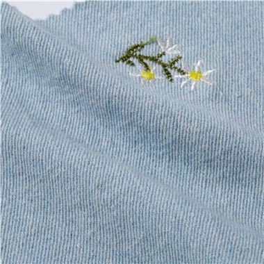 Κεντημένο βαμβακερό τζιν ύφασμα